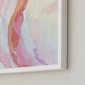 "Come Together" - Art Print in Coral Rust by Grace Kreinbrink - Frame Close-up