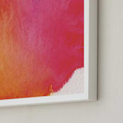 "Rainbow" - Art Print in Raspberry Rose by Artsy Canvas Girl Designs - Frame Close-up