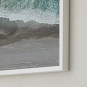 "The Shoreline" - Art Print in Sea Green by Melanie Sutherland - Frame Close-up