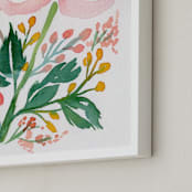 "Springtime in Marseilles" - Art Print in Blush by Natalie Malan - Frame Close-up