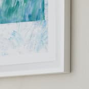 "Colorado in Paint" - Art Print in Colorado Green by Denise Wong - Frame Close-up