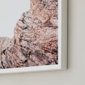 "Painted Canyon 1" - Art Print in desert blush by Kamala Nahas - Frame Close-up
