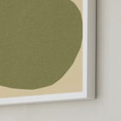 "Big Pear" - Art Print in Earthy Pear Green by Elliot Stokes - Frame Close-up