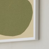 "Big Pear" - Art Print in Earthy Pear Green by Elliot Stokes - Frame Close-up