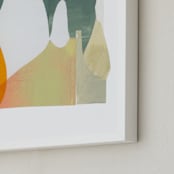 "Things unsaid 2" - Art Print in Leaf Green by Erin McCluskey Wheeler - Frame Close-up