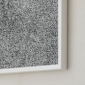 "10,000 Grains" - Art Print in Charcoal by Bryn Wears-Fitipaldi - Frame Close-up