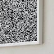 "10,000 Grains" - Art Print in Charcoal by Bryn Wears-Fitipaldi - Frame Close-up