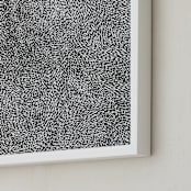 "10,000 Grains" - Art Print in Charcoal by Bryn Wears-Fitipaldi - Frame Close-up