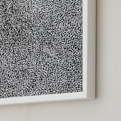 "10,000 Grains" - Art Print in Charcoal by Bryn Wears-Fitipaldi - Frame Close-up