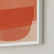 "paper jitter" - Art Print in papaya by Carrie Moradi - Frame Close-up