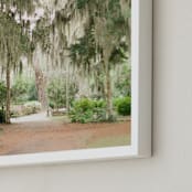 "Spanish Moss" - Art Print in Savannah Grey by Lindsay Madden - Frame Close-up