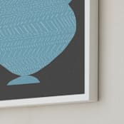 "Amphora (blue)" - Art Print in Silver Sky Blue by Elliot Stokes - Frame Close-up
