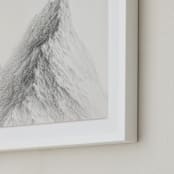 "Mt. Winterfell" - Art Print in Mountain Silver by jinseikou - Frame Close-up