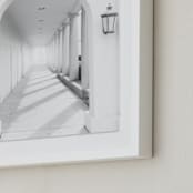 "Arches" - Art Print in Column White by Ilze Lucero - Frame Close-up