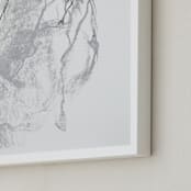"Drawing 357 - Figure from the Side" - Art Print in Classical Grey by Derek overfield - Frame Close-up