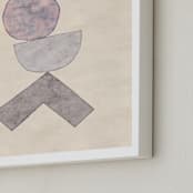"Tipping Point" - Art Print in Muted Rose by Kara Kosaka - Frame Close-up