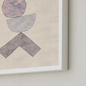 "Tipping Point" - Art Print in Muted Rose by Kara Kosaka - Frame Close-up