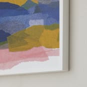 "mountain sunset two" - Art Print in summer storm by Carrie Moradi - Frame Close-up