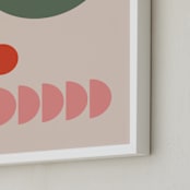 "Valentina" - Art Print in Olive by Alex Roda - Frame Close-up