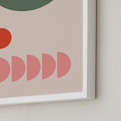 "Valentina" - Art Print in Olive by Alex Roda - Frame Close-up
