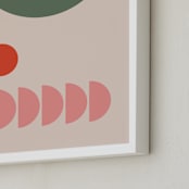 "Valentina" - Art Print in Olive by Alex Roda - Frame Close-up
