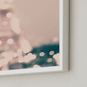 "Glittery & Romantic" - Art Print in Dusty Pink by Caroline Mint - Frame Close-up