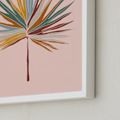 "Chic Palm" - Art Print in retro by lulu and isabelle - Frame Close-up