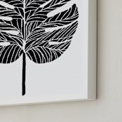 "Living Large" - Art Print in Midnight by Alicia Youngken - Frame Close-up