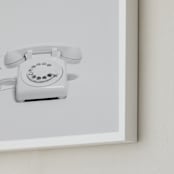 "Telephone" - Art Print in Pearl by Cristiane - Frame Close-up