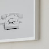 "Telephone" - Art Print in Pearl by Cristiane - Frame Close-up