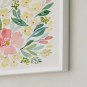 "Coral Peonies" - Art Print in Coral by Natalie Malan - Frame Close-up