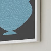 "Amphora (blue)" - Art Print in Silver Sky Blue by Elliot Stokes - Frame Close-up