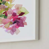 "Burgundy Gems" - Art Print in Burgundy by Yao Cheng Design - Frame Close-up