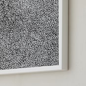 "10,000 Grains" - Art Print in Charcoal by Bryn Wears-Fitipaldi - Frame Close-up