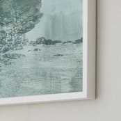 "Washed Over" - Art Print in Steel Blue by Melanie Severin - Frame Close-up