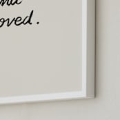 "Beloved" - Art Print in Ivory by Maja Cunningham - Frame Close-up