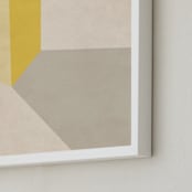 "The light" - Art Print in Yellow by Jennifer Morehead - Frame Close-up