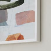 "Monuments 2" - Art Print in Desert Sunset by Jennifer Daily - Frame Close-up