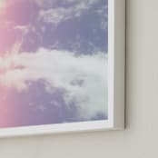 "Cotton Candy Clouds" - Art Print in Cotton Candy by Erin Beutel - Frame Close-up