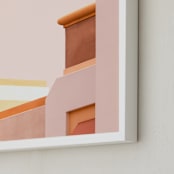 "Urban Desert Series 1" - Art Print in Soft Earth Tones by Lisa Sundin - Frame Close-up