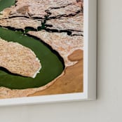 "The Grand Canyon" - Art Print in River Green by Elena Kulikova - Frame Close-up