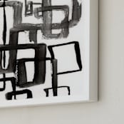 "Alternative Paths" - Art Print in Extreme Black by Bethania Lima - Frame Close-up