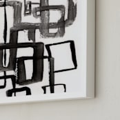 "Alternative Paths" - Art Print in Extreme Black by Bethania Lima - Frame Close-up