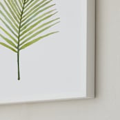 "I'm Frond of You No. 2" - Art Print in Palm Green by Andi Pahl - Frame Close-up