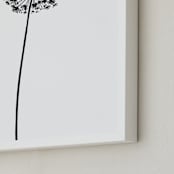 "dandelion" - Art Print in shadow black by Yuke Li - Frame Close-up