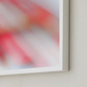 "rubescent array" - Art Print in rosy ruby by Naomi Ernest - Frame Close-up