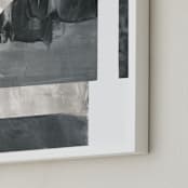 "Indian Sundial" - Art Print in Onyx by Agnes Pierscieniak - Frame Close-up