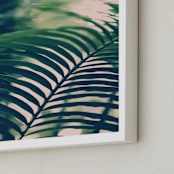 "Labyrinths" - Art Print in forest green by ALICIA BOCK - Frame Close-up