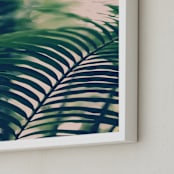 "Labyrinths" - Art Print in forest green by ALICIA BOCK - Frame Close-up