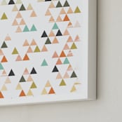 "Apertures No. 6" - Art Print in Coral by Genna Blackburn - Frame Close-up